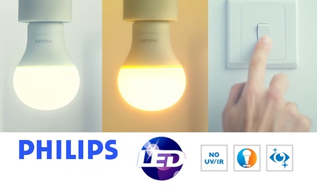 Bóng đèn Led Bulb Philips Eco Bright 6W/3000k ánh sáng vàng